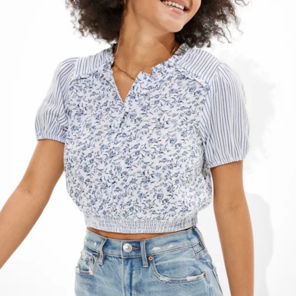 American Eagle Blouse Tops Sz M